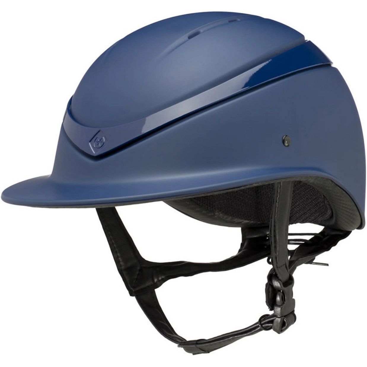 Charles Owen Luna Wide Peak Helmet & Free Headband LUNAWPNMNG - Navy Matt / Navy Gloss